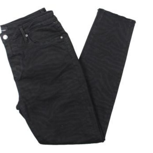 Driftwood Jackie Zebra Print Ankle Jeans - Picture 2 of 2